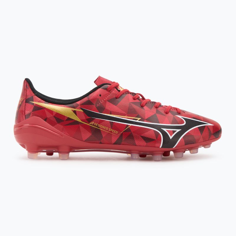 Buty do piłki nożnej Mizuno Alpha II Select AG morelia 40th red/black/gold 2