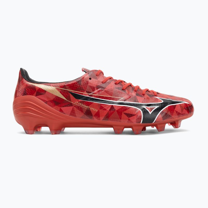Buty piłkarskie męskie Mizuno α II Elite Md morelia 40th red/black/gold 2