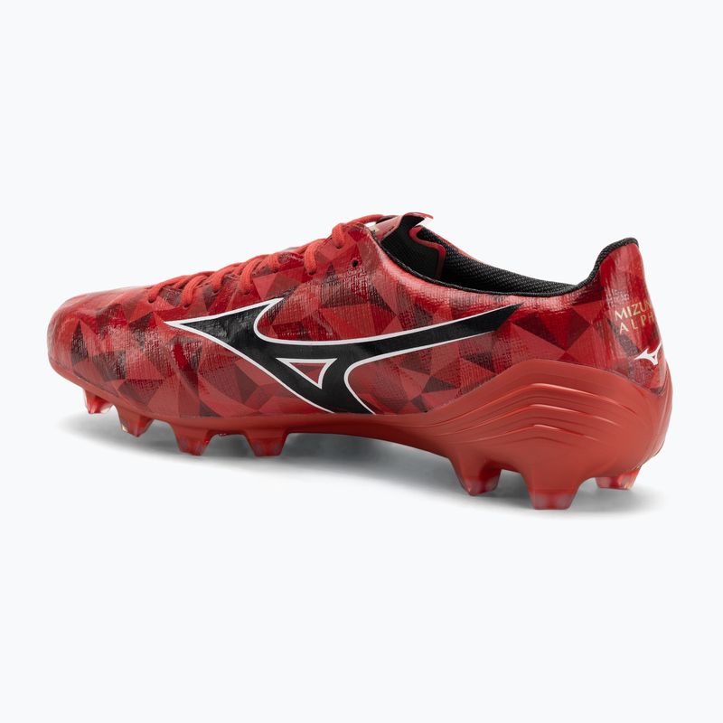 Buty piłkarskie męskie Mizuno α II Elite Md morelia 40th red/black/gold 3