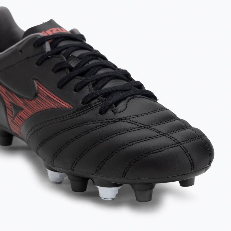 Buty piłkarskie męskie Mizuno Morelia Neo IV Pro Mix black/morelia 40th red/black 7