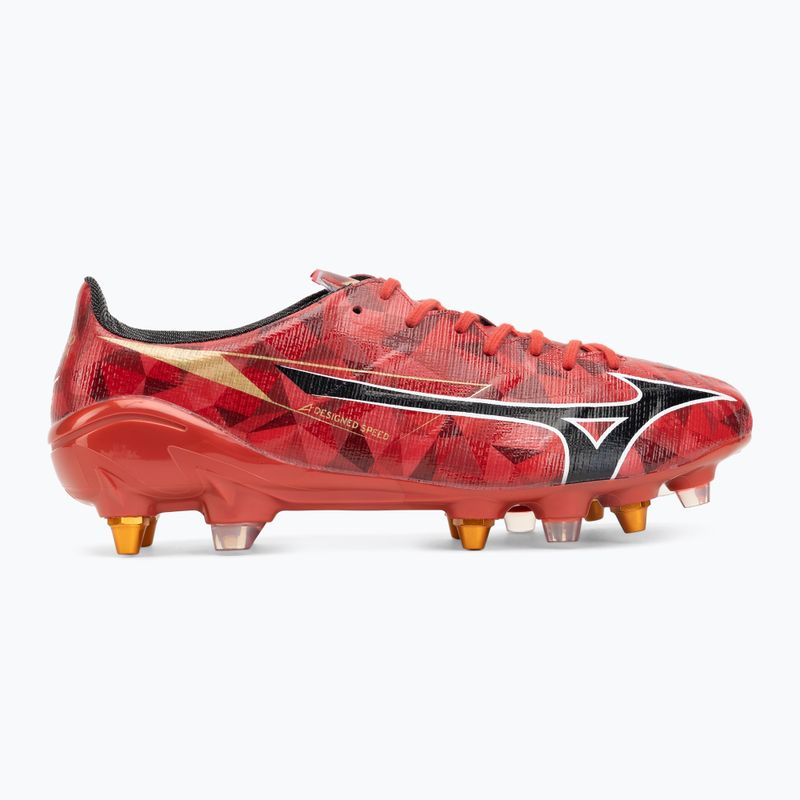 Buty piłkarskie męskie Mizuno α II Japan Mix morelia 40th red/black/gold 2