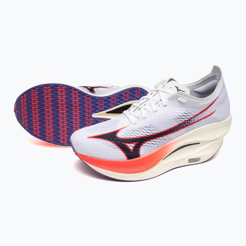 Buty do biegania Mizuno Wave Rebellion Pro 3 white/baritone blue/fiery cora 9