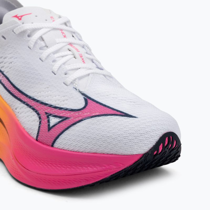 Buty do biegania Mizuno Wave Rebellion Pro 3 white/pink tetra/tang orange 7