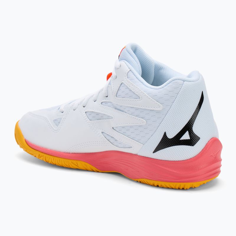 Buty do siatkówki Mizuno Thunder Blade Z Mid white/fiery coral 2/citrus 3