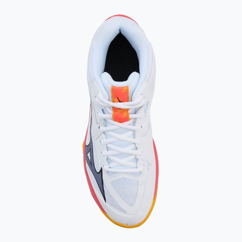 Buty do siatkówki Mizuno Thunder Blade Z Mid white/fiery coral 2/citrus 5