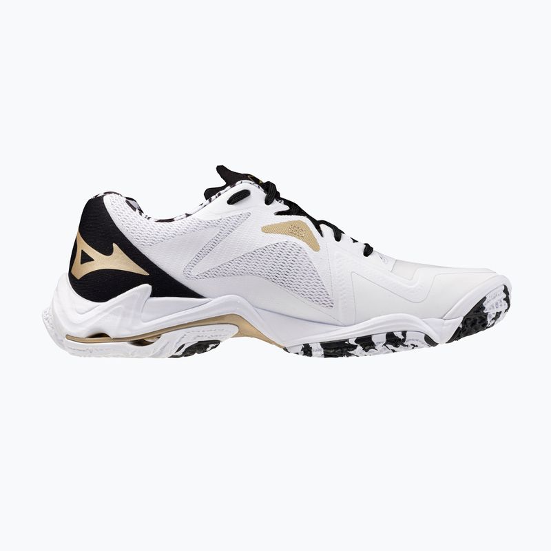 Buty do siatkówki Mizuno Wave Lightning Z8 white/black/ge gold 2