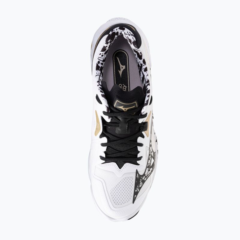 Buty do siatkówki Mizuno Wave Lightning Z8 white/black/ge gold 5