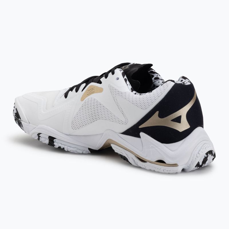 Buty do siatkówki Mizuno Wave Lightning Z8 white/black/ge gold 3