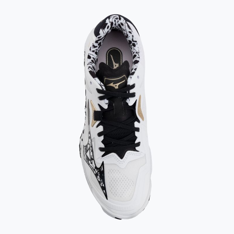 Buty do siatkówki Mizuno Wave Lightning Z8 white/black/ge gold 5