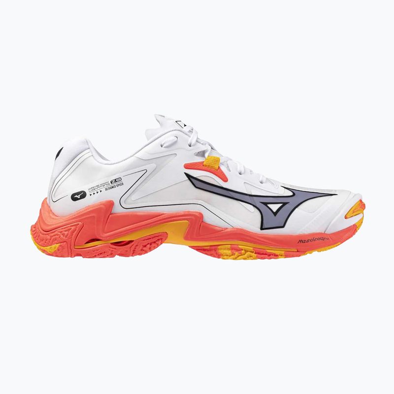 Buty do siatkówki Mizuno Wave Lightning Z8 white/fiery coral 2/citrus