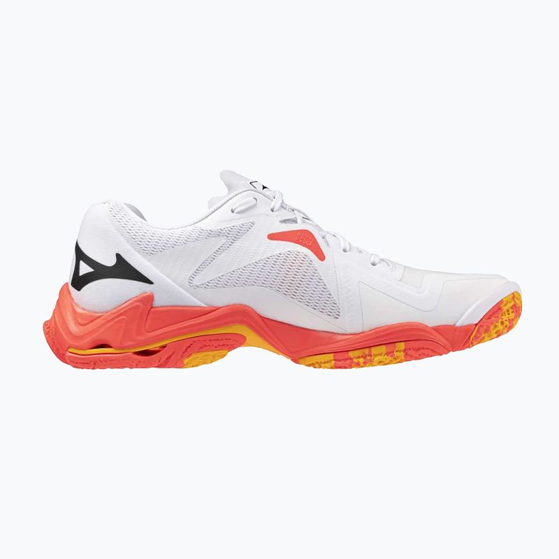 Buty do siatkówki Mizuno Wave Lightning Z8 white/fiery coral 2/citrus 2