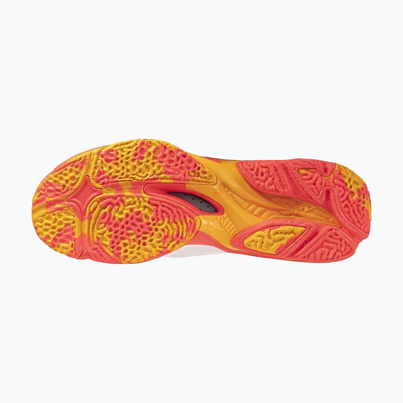 Buty do siatkówki Mizuno Wave Lightning Z8 white/fiery coral 2/citrus 4
