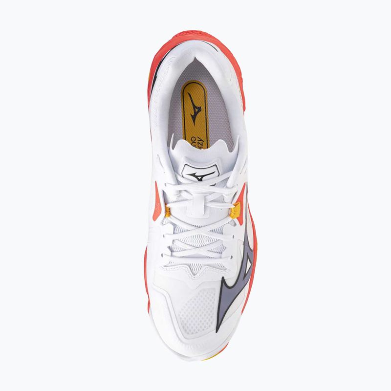 Buty do siatkówki Mizuno Wave Lightning Z8 white/fiery coral 2/citrus 5