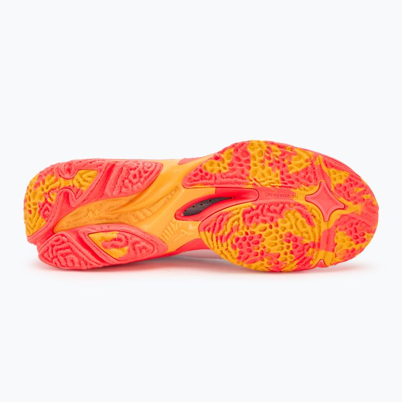 Buty do siatkówki Mizuno Wave Lightning Z8 white/fiery coral 2/citrus 4