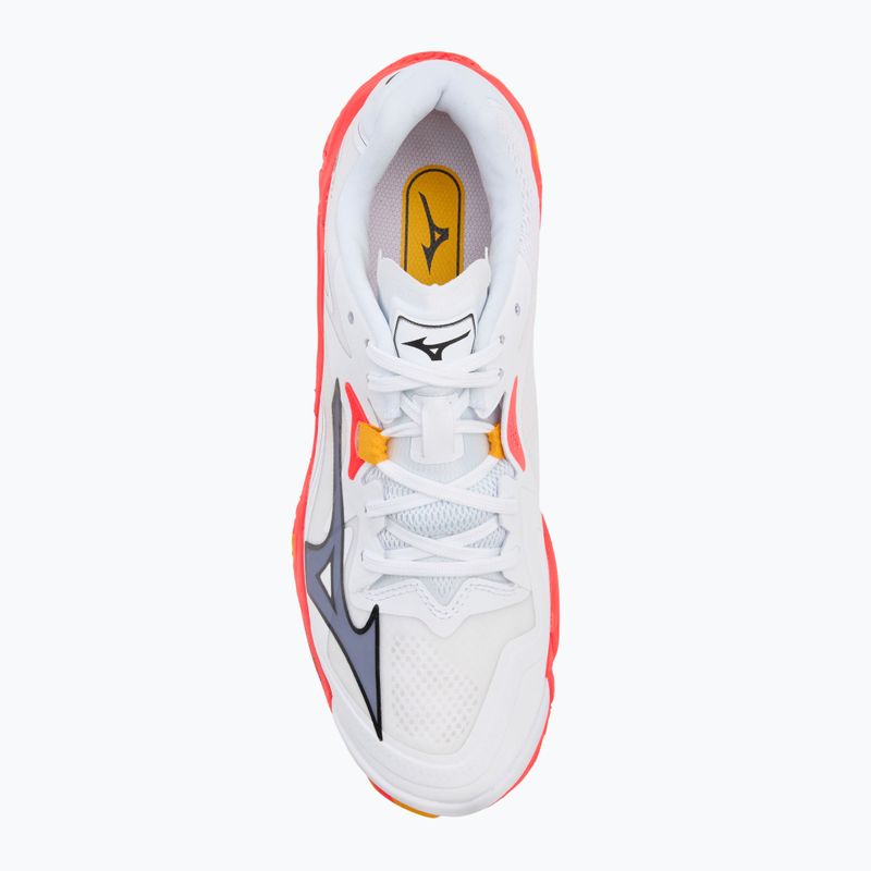 Buty do siatkówki Mizuno Wave Lightning Z8 white/fiery coral 2/citrus 5