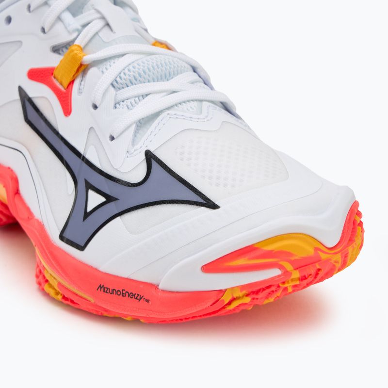 Buty do siatkówki Mizuno Wave Lightning Z8 white/fiery coral 2/citrus 7