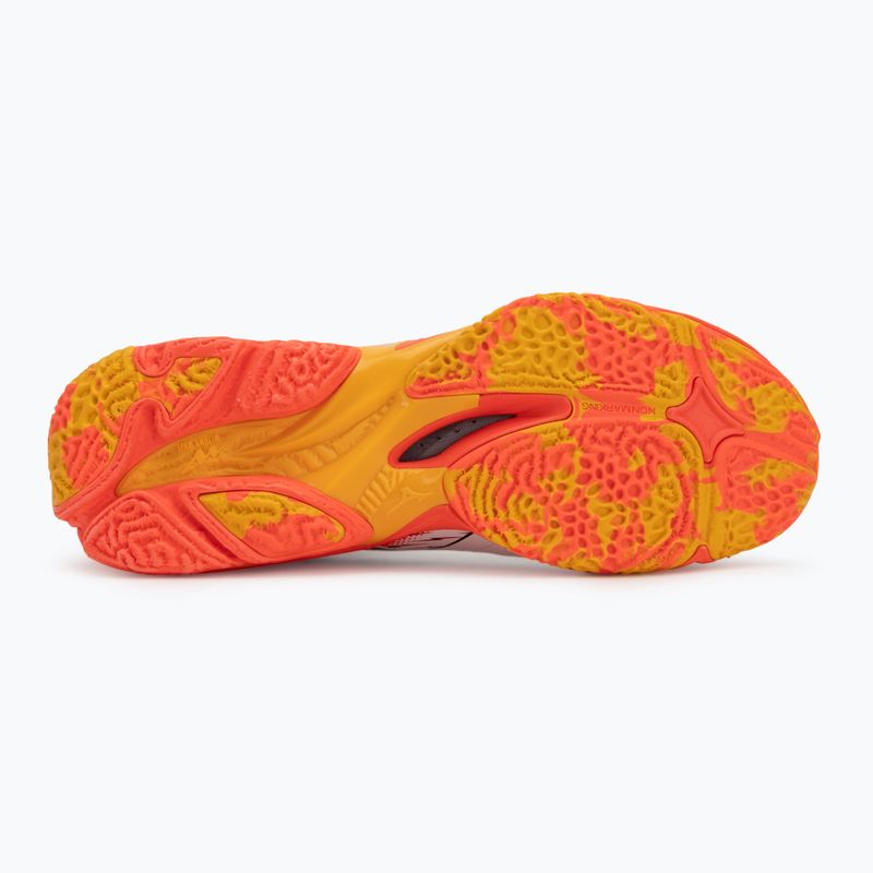 Buty do siatkówki Mizuno Wave Lightning Neo 3 white/fiery coral 2/citrus 4
