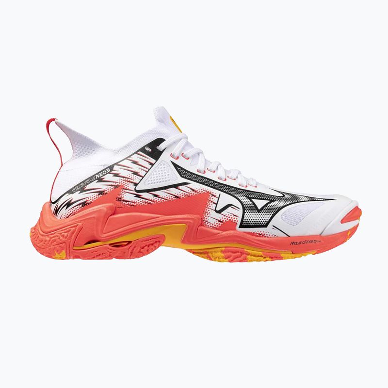 Buty do siatkówki Mizuno Wave Lightning Neo 3 white/fiery coral 2/citrus 8