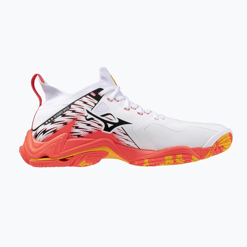 Buty do siatkówki Mizuno Wave Lightning Neo 3 white/fiery coral 2/citrus 9