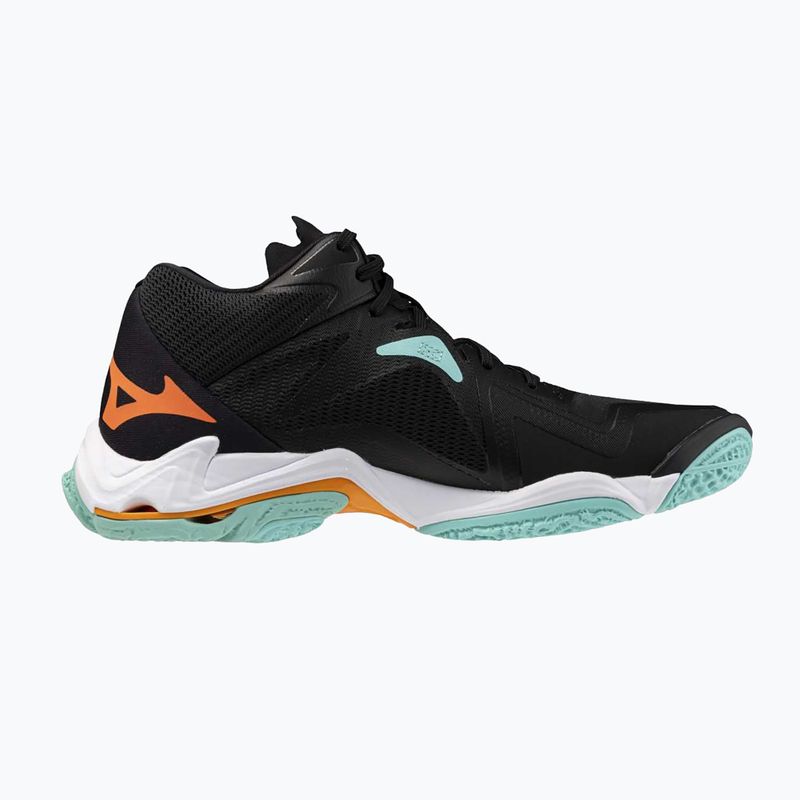 Buty do siatkówki Mizuno Wave Lightning Z8 Mid black/tangelo/ice green 2