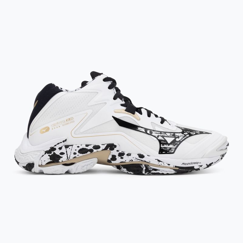 Buty do siatkówki Mizuno Wave Lightning Z8 Mid white/black/ge gold 2