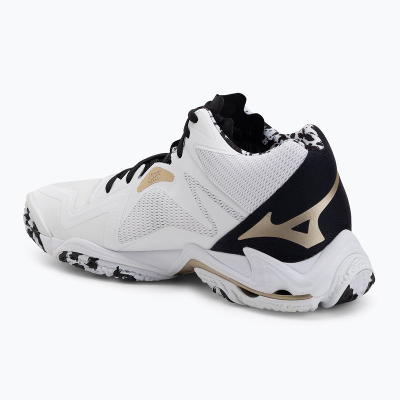 Buty do siatkówki Mizuno Wave Lightning Z8 Mid white/black/ge gold 3