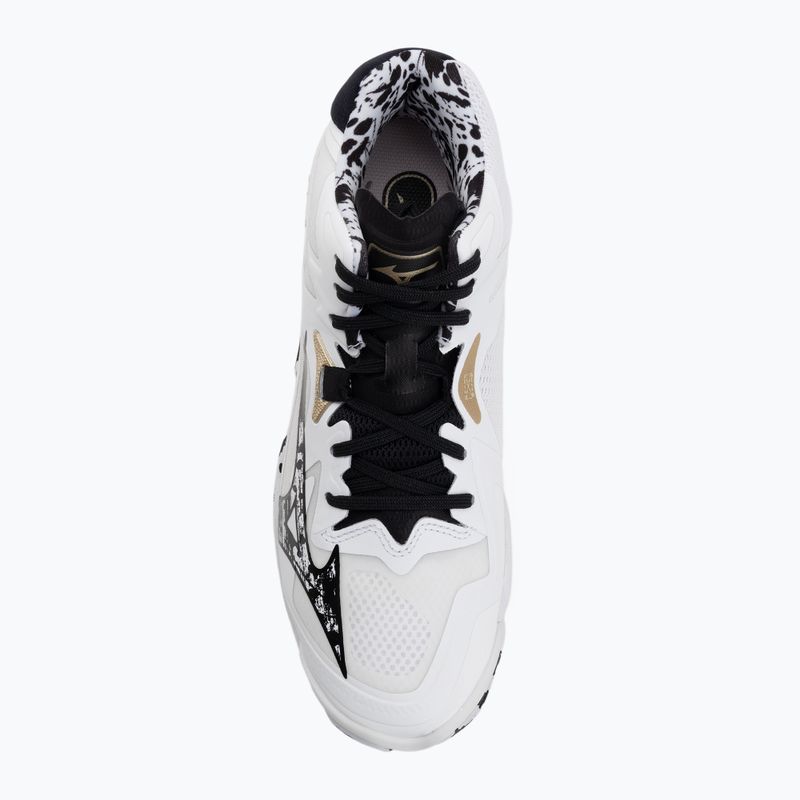 Buty do siatkówki Mizuno Wave Lightning Z8 Mid white/black/ge gold 5