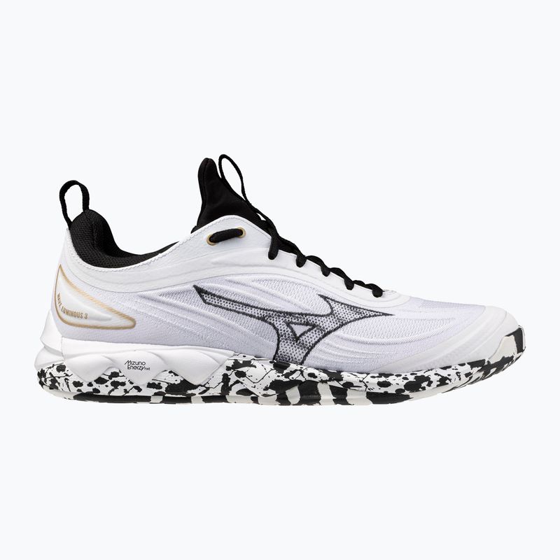 Buty do siatkówki Mizuno Wave Luminous 3 white/black/ge gold
