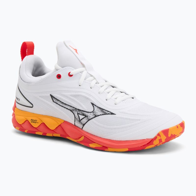 Buty do siatkówki Mizuno Wave Luminous 3 white/fiery coral 2/citrus