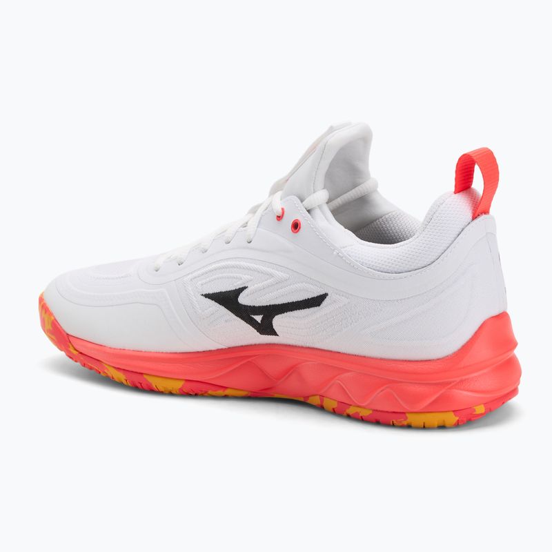 Buty do siatkówki Mizuno Wave Luminous 3 white/fiery coral 2/citrus 3
