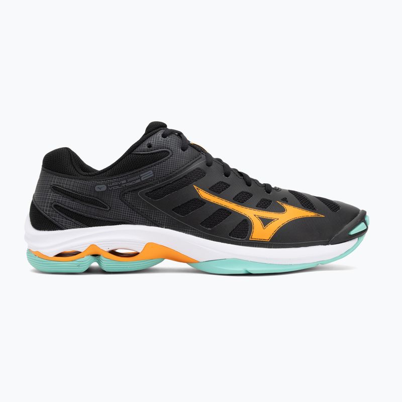 Buty do siatkówki Mizuno Wave Voltage 2 black/tangelo/ice green 2