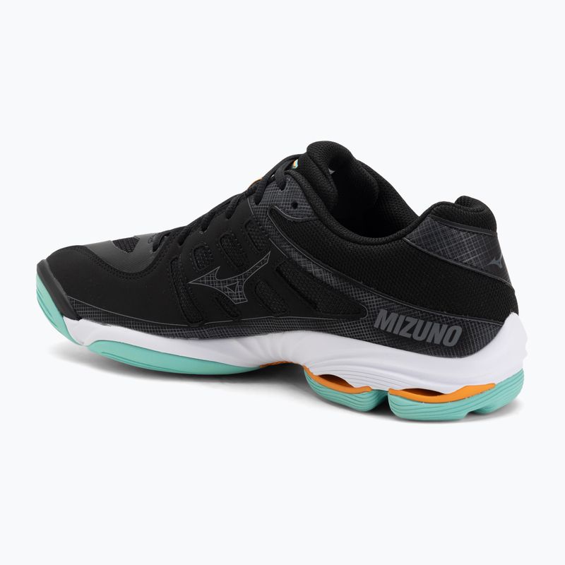 Buty do siatkówki Mizuno Wave Voltage 2 black/tangelo/ice green 3