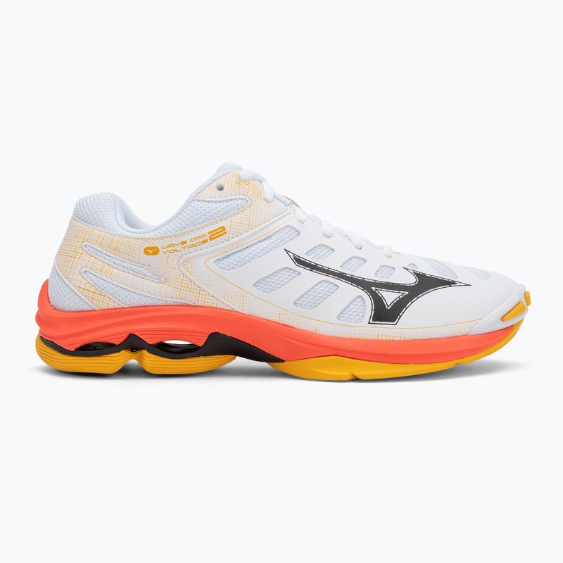 Buty do siatkówki Mizuno Wave Voltage 2 white/fiery coral 2/citrus 2