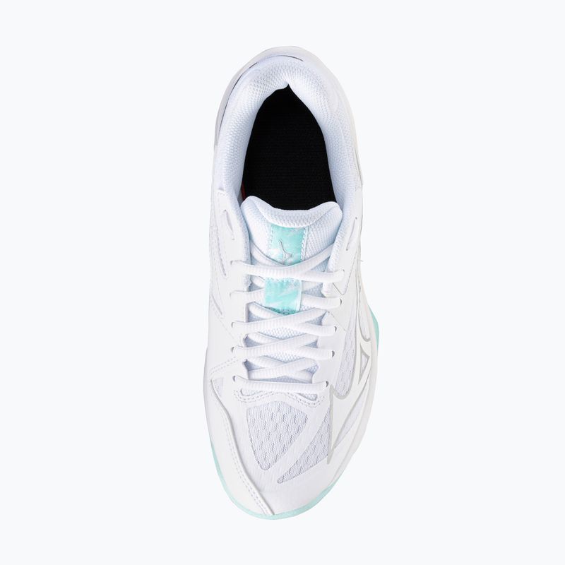 Buty do siatkówki damskie Mizuno Thunder Blade Z white/blue tint 5