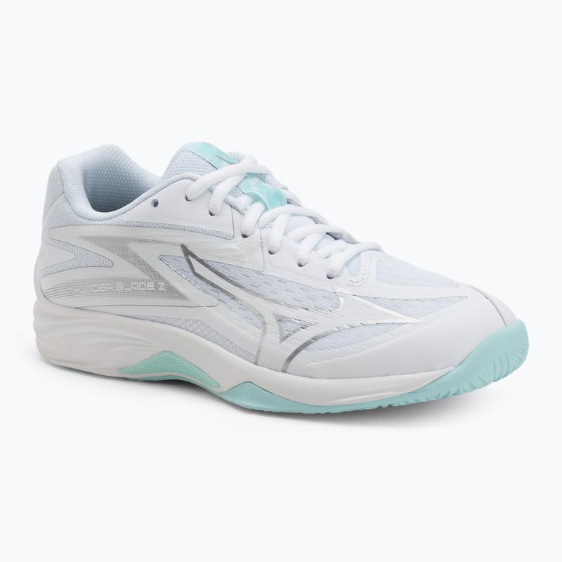 Buty do siatkówki damskie Mizuno Thunder Blade Z white/blue tint