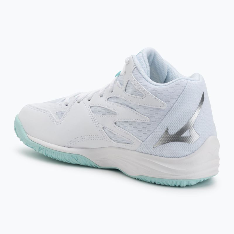 Buty do siatkówki damskie Mizuno Thunder Blade Z Mid white/blue tint 3