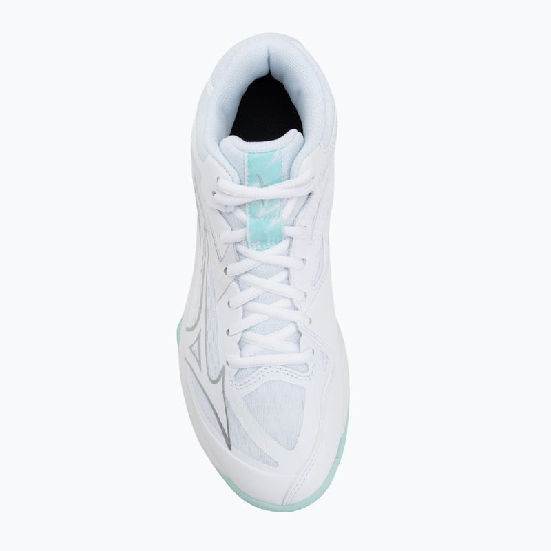 Buty do siatkówki damskie Mizuno Thunder Blade Z Mid white/blue tint 5