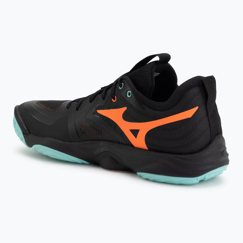 Buty do siatkówki Mizuno Wave Momentum Elite black/tangelo/ice green 3