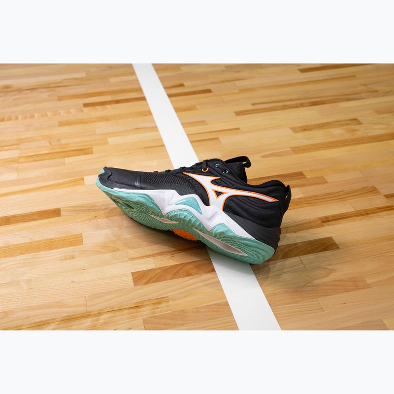 Buty do siatkówki Mizuno Wave Momentum Elite black/tangelo/ice green 10