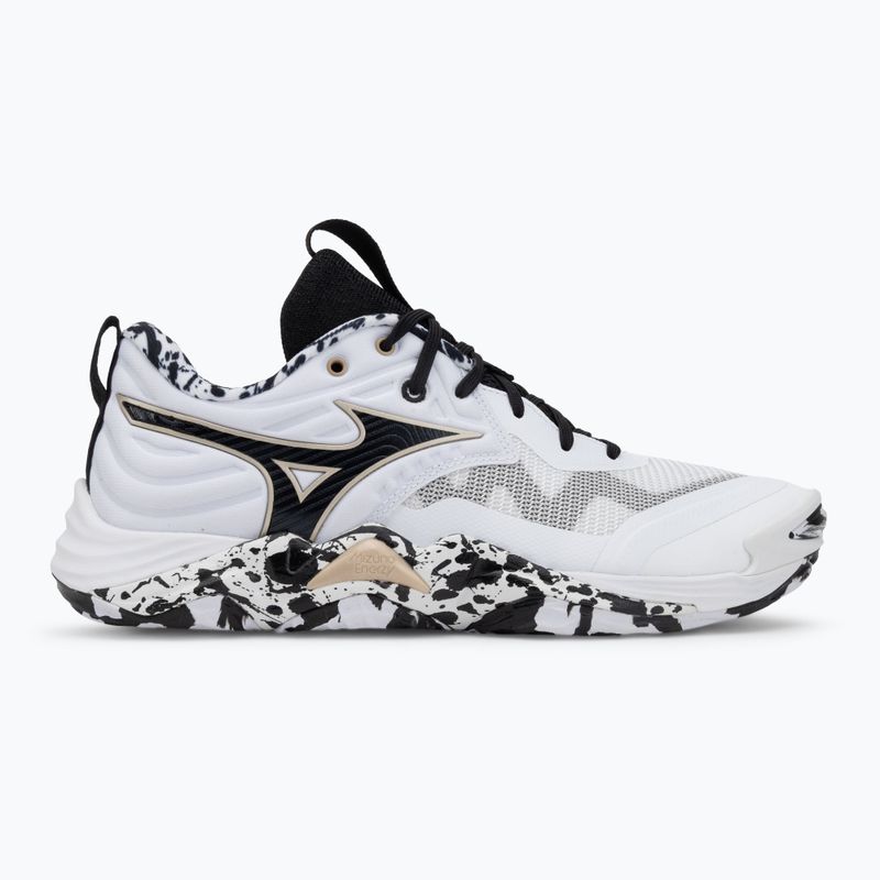 Buty do siatkówki Mizuno Wave Momentum Elite white/black/ge gold 2
