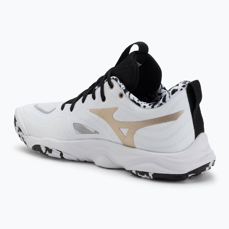 Buty do siatkówki Mizuno Wave Momentum Elite white/black/ge gold 3