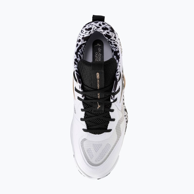Buty do siatkówki Mizuno Wave Momentum Elite white/black/ge gold 12