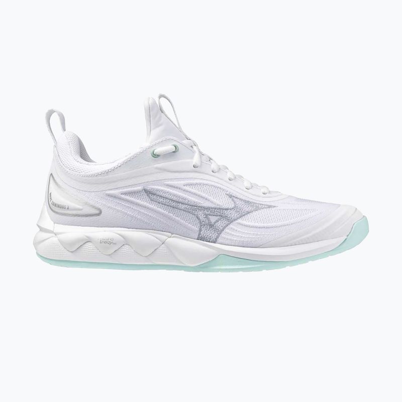 Buty do siatkówki damskie Mizuno Wave Luminous 3 white/blue tint 8