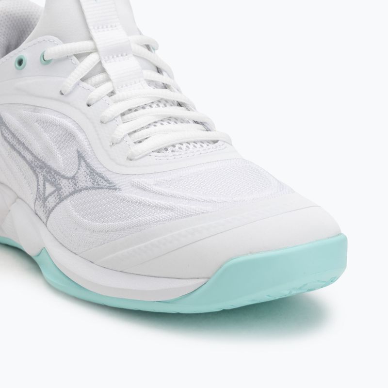 Buty do siatkówki damskie Mizuno Wave Luminous 3 white/blue tint 7