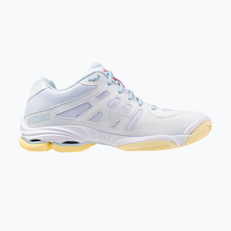 Buty do siatkówki damskie Mizuno Wave Voltage 2 white/calypso coral/pale banan 2