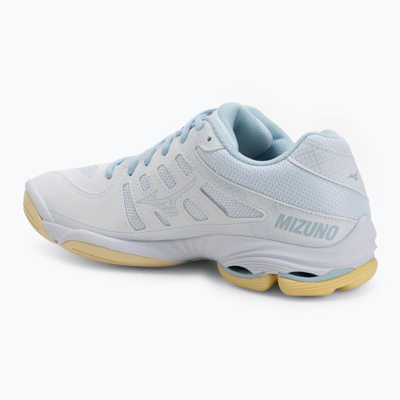 Buty do siatkówki damskie Mizuno Wave Voltage 2 white/calypso coral/pale banan 3