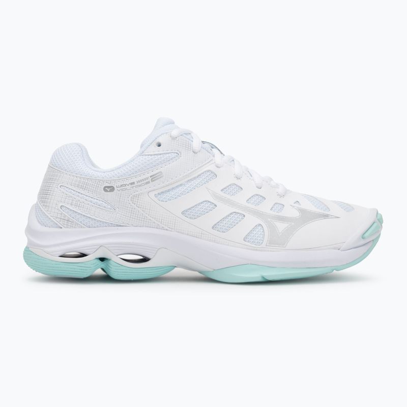 Buty do siatkówki damskie Mizuno Wave Voltage 2 white/blue tint 2