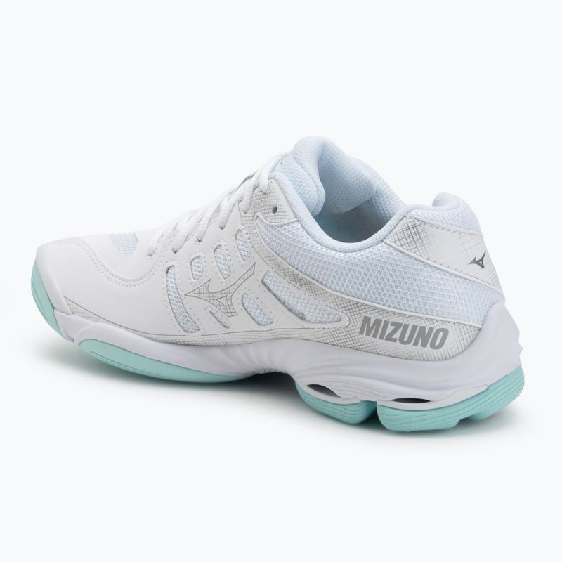 Buty do siatkówki damskie Mizuno Wave Voltage 2 white/blue tint 3