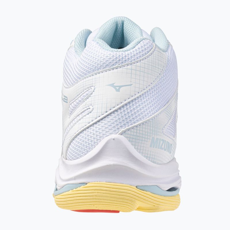 Buty do siatkówki damskie Mizuno Wave Voltage 2 Mid white/calypso coral/pale banan 3