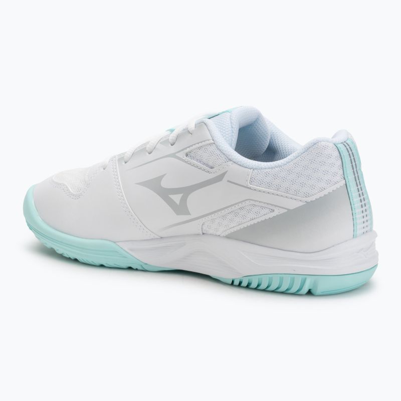 Buty do siatkówki damskie Mizuno Cyclone Speed 5 white/blue tint 3